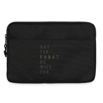 May the Forst be with you - (linksbündig) - Laptoptasche 13" - Schwarz - Vorne