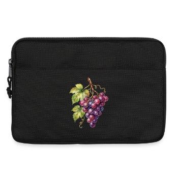 Aquarellweintrauben Cluster - Laptoptasche 13" - Schwarz - Vorne