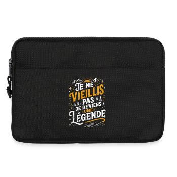 Idée Cadeau Anniversaire Drôle Original Humoristiq - Sacoche pour ordinateur portable 13 pouces - noir - Devant
