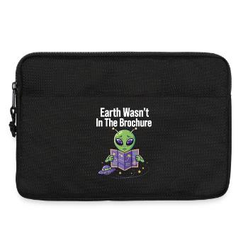 Earth Wasn’t In The Brochure Alien - Laptoptasche 13" - Schwarz - Vorne