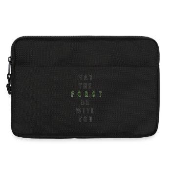 May the Forst be with you - (zentriert) - Laptoptasche 13" - Schwarz - Vorne