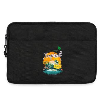 Tropische Inselschwingungen - Laptoptasche 13" - Schwarz - Vorne