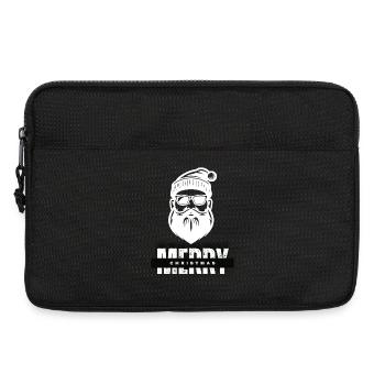 Merry Christmas Weihnachtsmann Geschenk - Laptoptasche 13" - Schwarz - Vorne