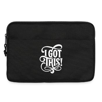 Ich habe diesen Flourish. - Laptoptasche 13" - Schwarz - Vorne