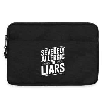 Stark allergisch gegen Lügner - Laptoptasche 13" - Schwarz - Vorne