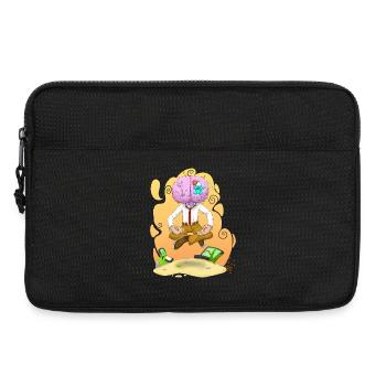 Mindful Brain Meditating Wealth - Laptop bag 13" - black - Front