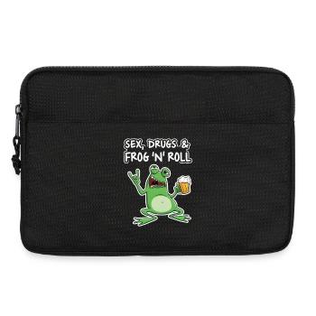 Sex Drugs and Frog N' Roll - Laptoptasche 13" - Schwarz - Vorne