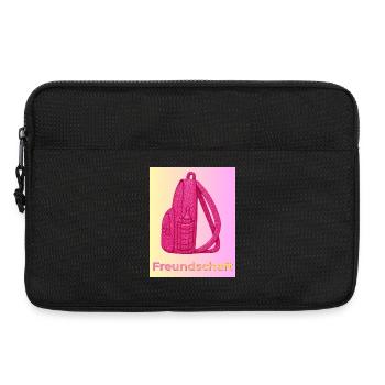 Freundschaft Glitzer Rucksack pink - Laptoptasche 13" - Schwarz - Vorne