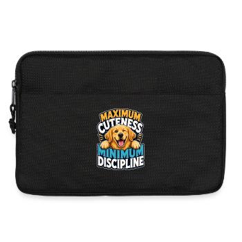 Golden Retriever - Laptoptasche 13" - Schwarz - Vorne