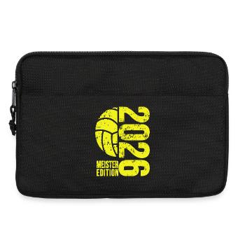 Maillot Volleyball Master 2026 jaune, sweat à capuche - Sacoche pour ordinateur portable 13 pouces - noir - Devant