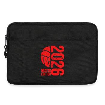 Maillot Volleyball Master 2026, rouge, sweat à capuche, mug - Sacoche pour ordinateur portable 13 pouces - noir - Devant