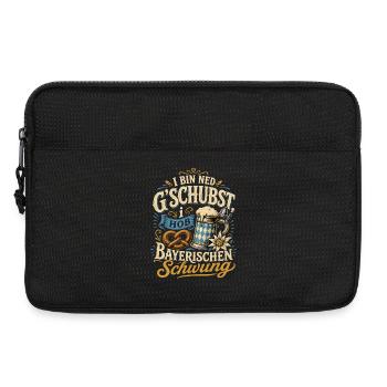 Bayerischer Spruch - Laptoptasche 13" - Schwarz - Vorne