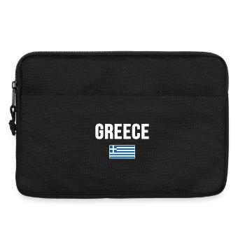 Griechenland-Flagge Stolzer griechischer Stolz - Laptoptasche 13" - Schwarz - Vorne