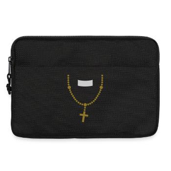 large_please_priest_vector - Laptop bag 13" - black - Front
