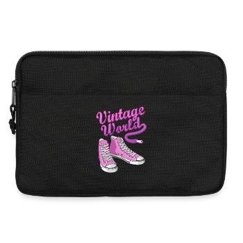 Pink vintage sneakers - Sacoche pour ordinateur portable 13 pouces - noir - Devant
