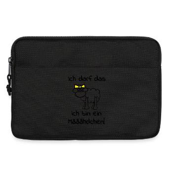 Ein Schaf - Mädchen - Laptoptasche 13" - Schwarz - Vorne