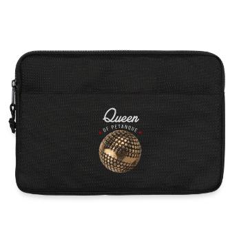 Königin des Pétanque - Laptoptasche 13" - Schwarz - Vorne
