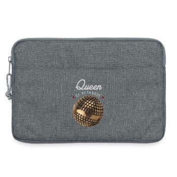 Reine de la pétanque - Sacoche pour ordinateur portable 13 pouces - gris chiné - Devant