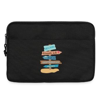 Urlaub - Laptoptasche 13" - Schwarz - Vorne