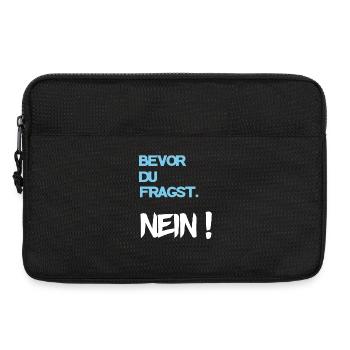 Cooler Spruch - Laptoptasche 13" - Schwarz - Vorne