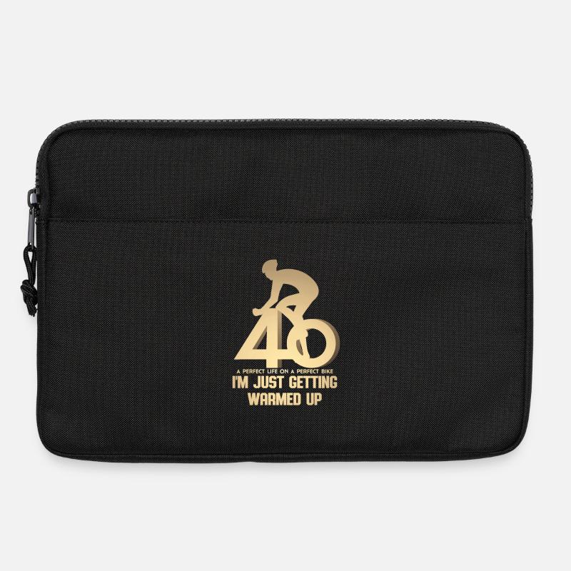 40. Geburtstag Radfahrer - Laptoptasche 13" - Schwarz