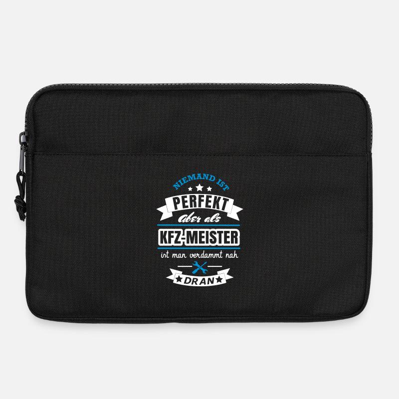 KFZ Meister Spruch Design - Laptoptasche 13" - Schwarz