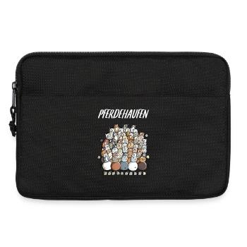 Mein Pferdehaufen - Laptoptasche 13" - Schwarz - Vorne