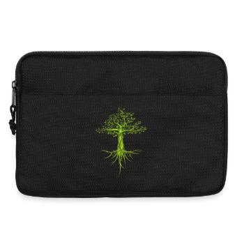 bäume baum natur nature symbol forest Wald Logo - Laptoptasche 13" - Schwarz - Vorne