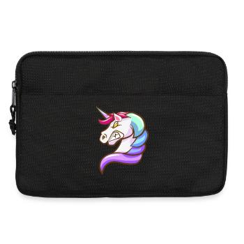 Licorne fantaisie aux couleurs pastel - Sacoche pour ordinateur portable 13 pouces - noir - Devant