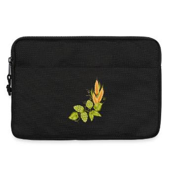 Hops and malt base to brew beer - Laptop bag 13" - black - Front