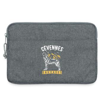 Cévennes Sauvages - Sacoche pour ordinateur portable 13 pouces - gris chiné - Devant