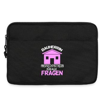 Bauherrin - Laptoptasche 13" - Schwarz - Vorne