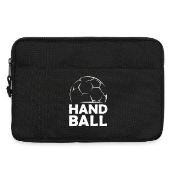 Handball Sport icon Handballer Symbol Illustration - Laptoptasche 13" - Schwarz - Vorne