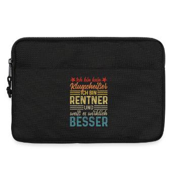 Rentner Klugscheißer - Laptoptasche 13" - Schwarz - Vorne