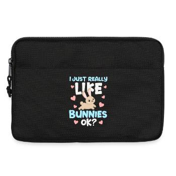 Rabbit Rabbit - Laptop bag 13" - black - Front