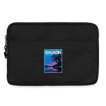 Engadin Seenlandschaft Abendlicht - Laptoptasche 13" - Schwarz - Vorne