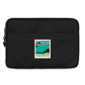 Salento Türkisstrand Retro-Poster - Laptoptasche 13" - Schwarz - Vorne