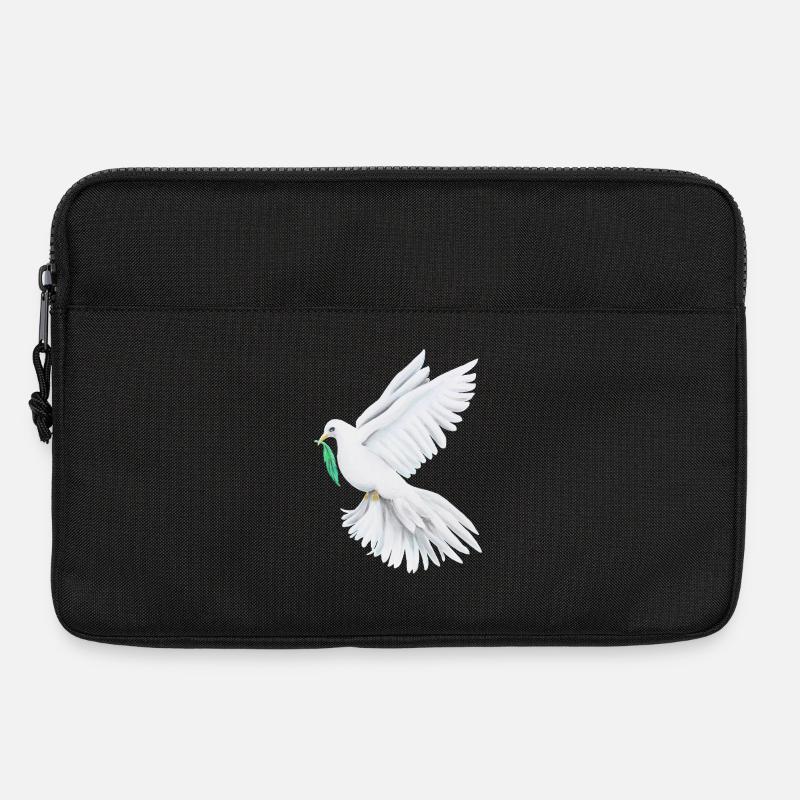 Friedenstaube Friedenssymbol - Sonja Ariel - Laptoptasche 13" - Schwarz