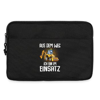 Bagger Kinder Aus Dem Weg - Laptoptasche 13" - Schwarz - Vorne
