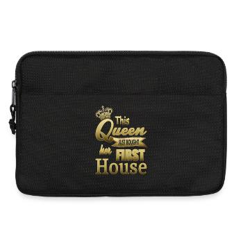 Cette reine vient d’acheter sa première maison - Sacoche pour ordinateur portable 13 pouces - noir - Devant