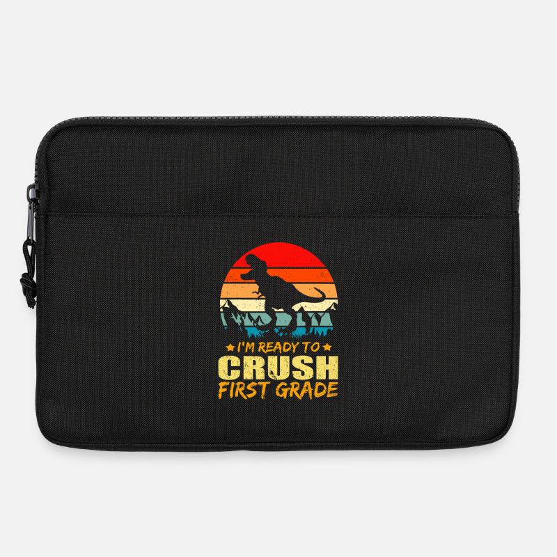T-Rex Prehistory Vintage Warrior - Laptop bag 13" - black