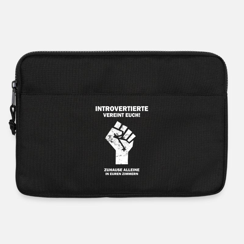 Introvertierte vereint euch - Laptoptasche 13" - Schwarz
