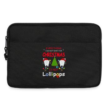Dents et bonbons - Sacoche pour ordinateur portable 13 pouces - noir - Devant