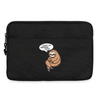 Relax Animal Statement Sloth Zoo Lazy Sleep - Laptop bag 13" - black - Front