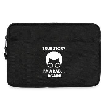 Papa Parents Statement Pregnant Family Happiness - Laptop bag 13" - black - Front