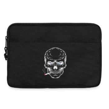Crâne aux yeux de diamant - Sacoche pour ordinateur portable 13 pouces - noir - Devant