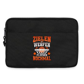 Basketball Basketballer - Laptoptasche 13" - Schwarz - Vorne