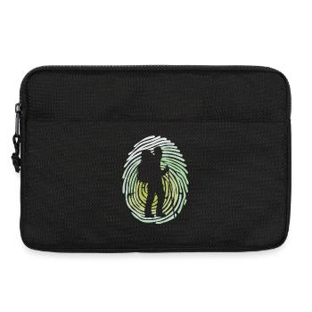 randonnée en montagne, randonnée, randonneur, randonnée, trekking - Sacoche pour ordinateur portable 13 pouces - noir - Devant