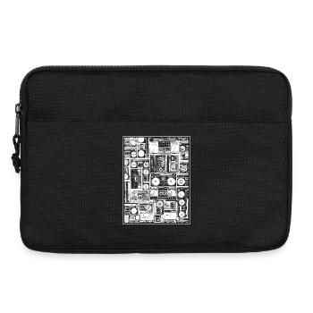 Musique - Sacoche pour ordinateur portable 13 pouces - noir - Devant
