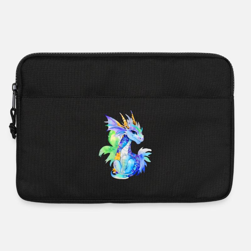 Kleiner Drache - Laptoptasche 13" - Schwarz